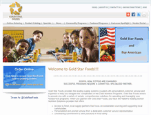 Tablet Screenshot of goldstarfoods.com